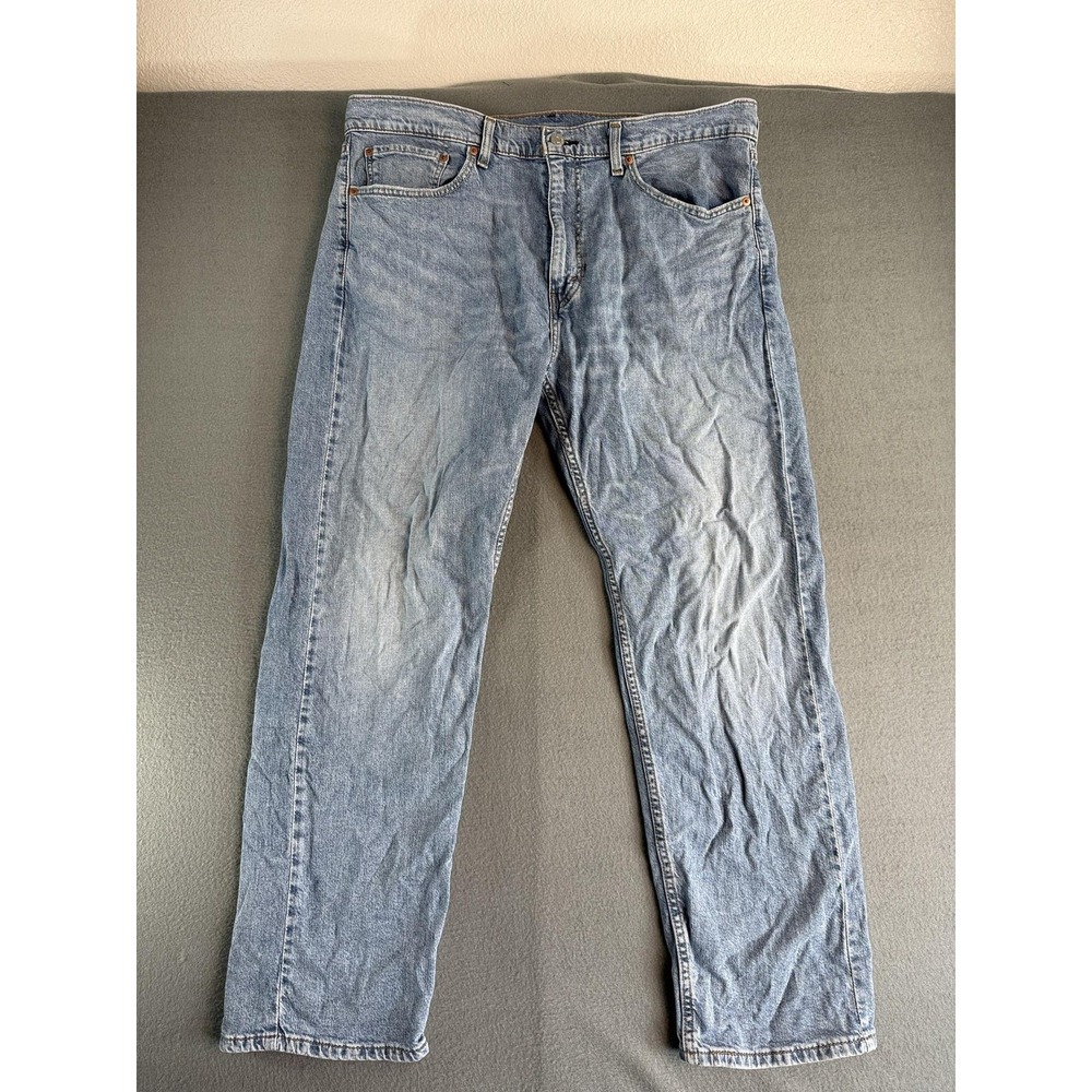 Levi's 505 Jeans Mens 38x30 Medium Wash Blue Regular Straight Stretch Denim